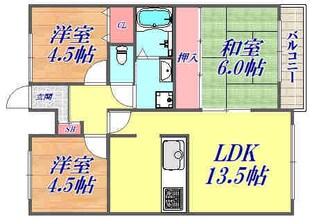 グリーンコート野間の物件間取画像